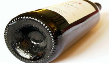 fundo da garrafa de vinho