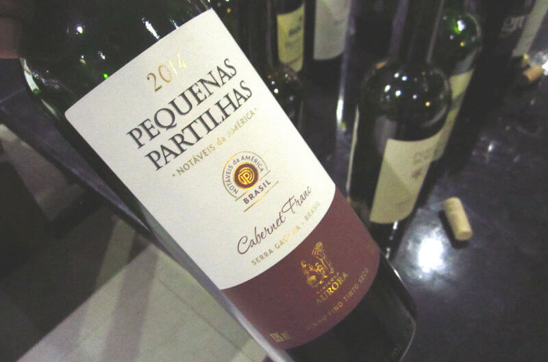 vinho aurora pequenas partilhas cabernet franc