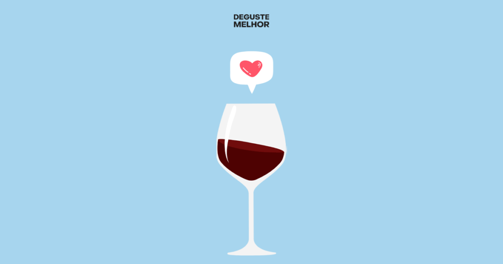 Taça de vinho tinto