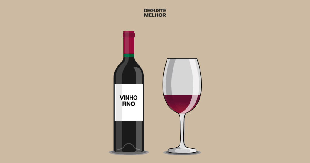 Garrafa de vinho fino