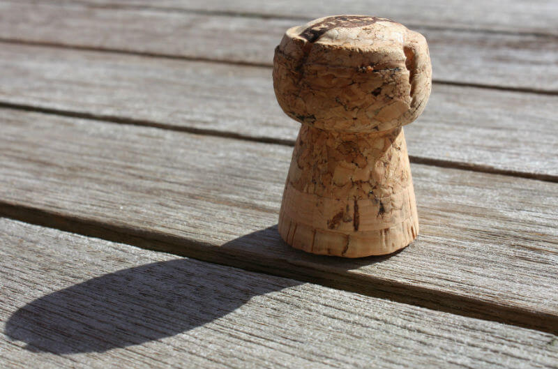rolha de vinho espumante
