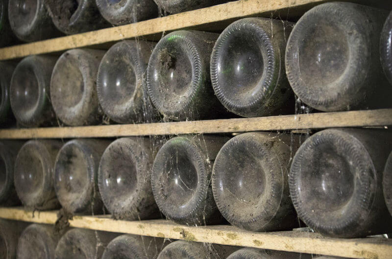 garrafas de vinhos de guarda