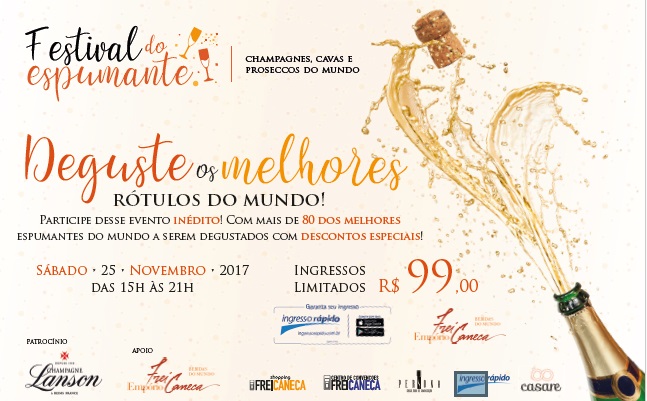 Convite Primeiro festival do espumante