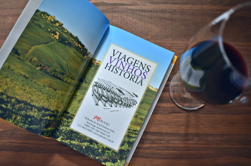 Interior do livro viagens vinhos historia